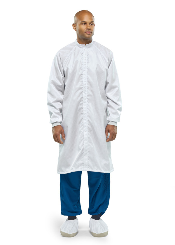 ESD Grid Cleanroom Frock - Front
