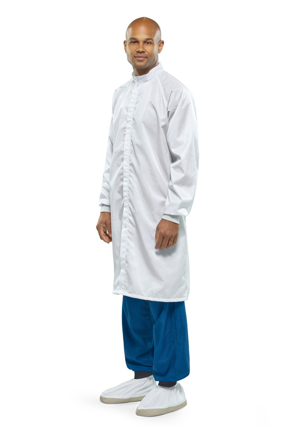ESD Grid Cleanroom Frock - Front