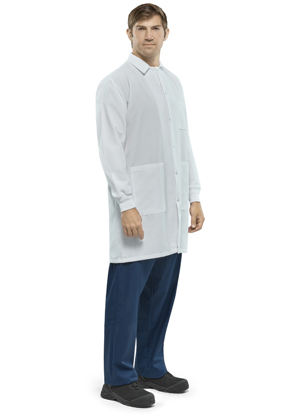 Lightweight Polyester / Cotton Lab Coat - Front