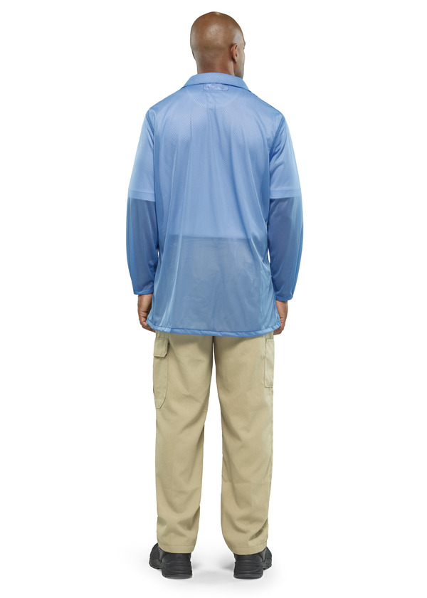 Lightweight ESD Jacket with Snap Cuffs - Front