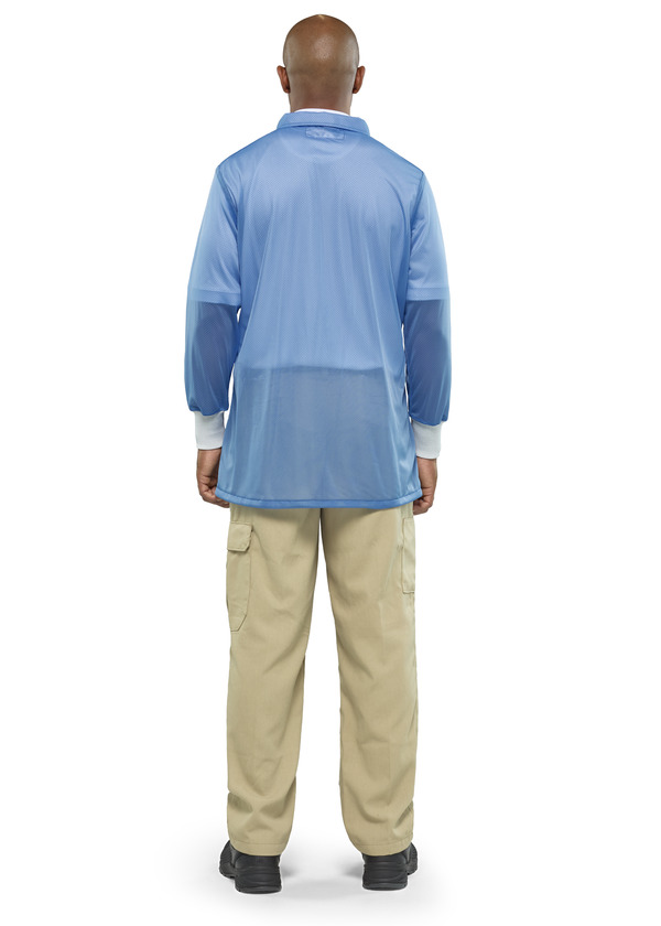 Lightweight ESD Jacket with Knit Cuffs - Front