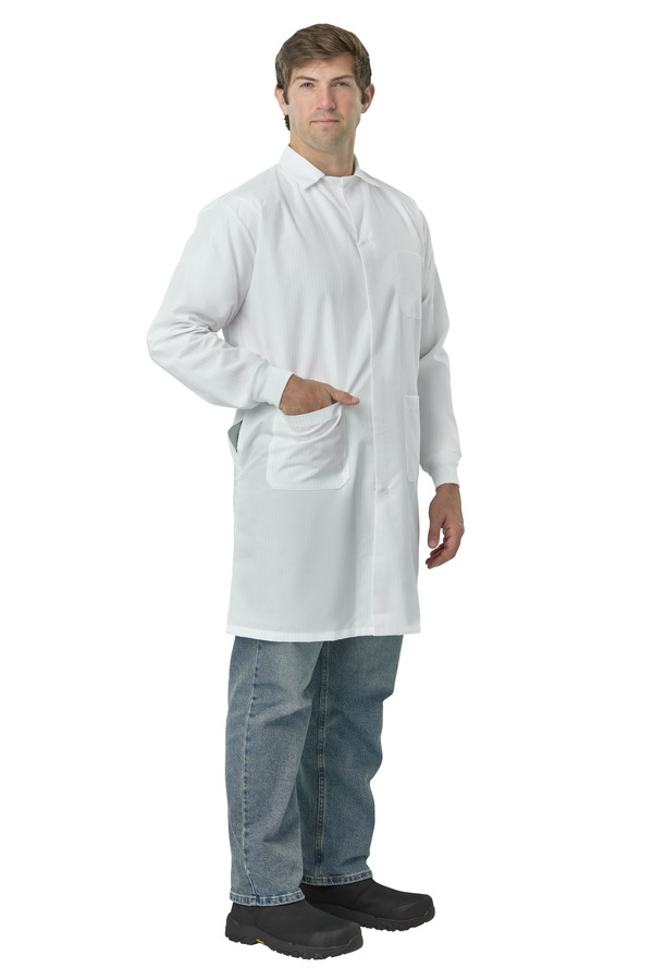 ESD & Fluid Barrier Lab Coat - Front