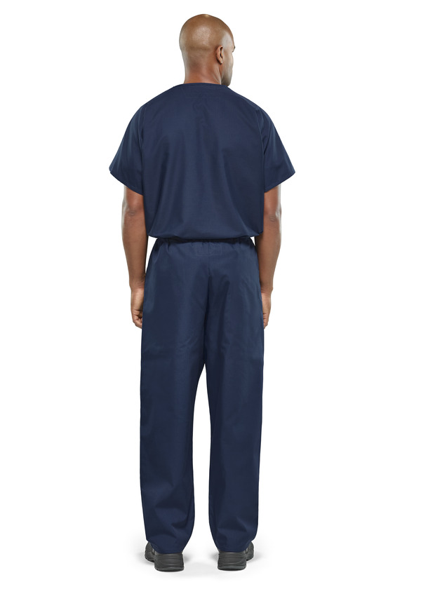 Pocketless Short Sleeve Scrub Top - Front
