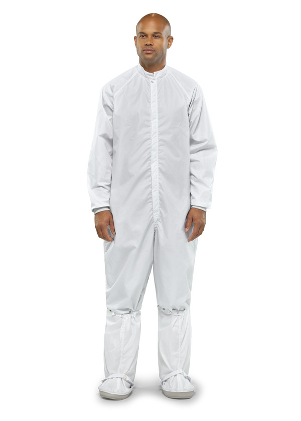 ESD Stripe Cleanroom Coverall - Front