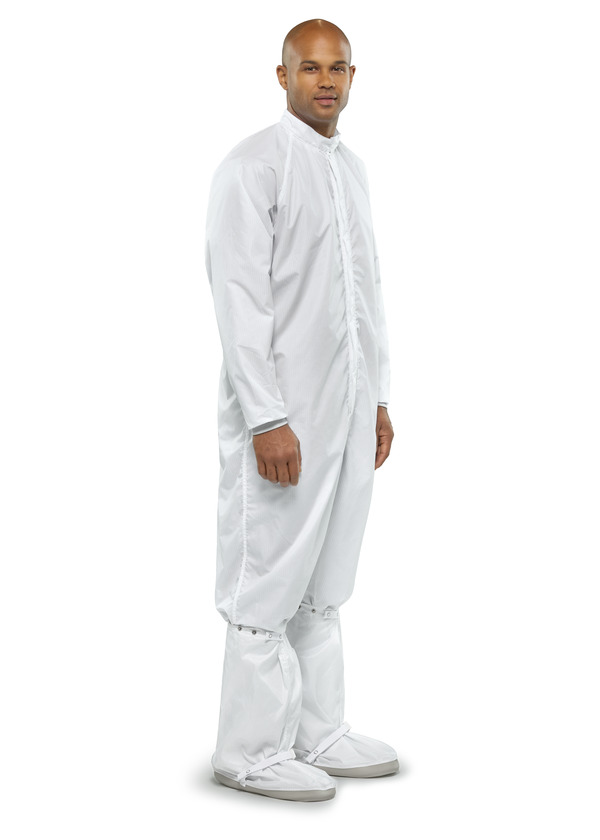 ESD Stripe Cleanroom Coverall - Front