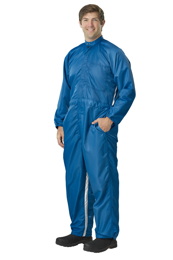 Automotive Paint Suit with Venting Yoke and Swing Pockets - Front