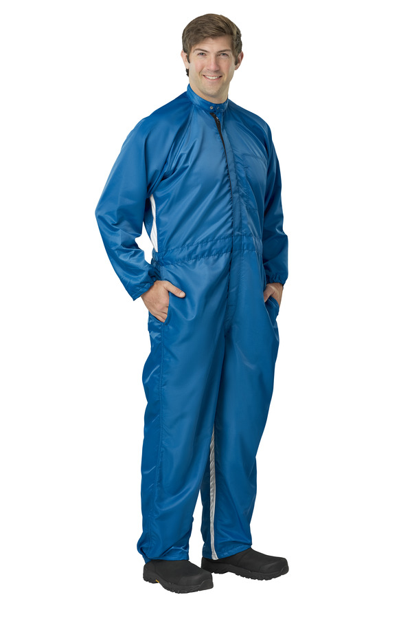 Automotive Paint Suit with Venting Yoke and Swing Pockets - Front