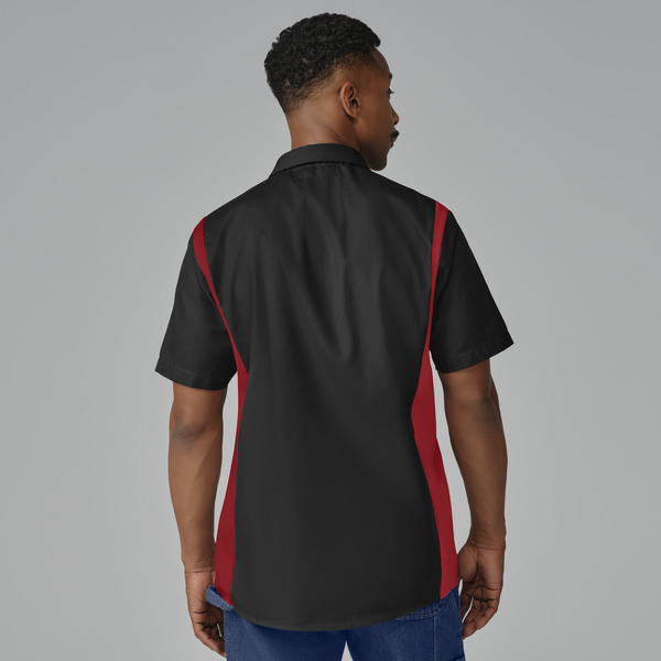 Men's Industrial Color Block Short-Sleeve Shirt - Front