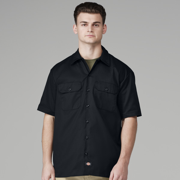 Men's Short-Sleeve Traditional Work Shirt - Front