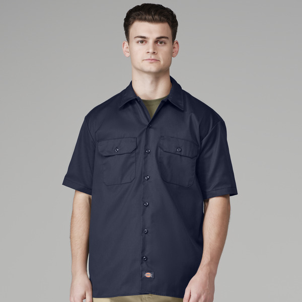 Men's Short-Sleeve Traditional Work Shirt - Front