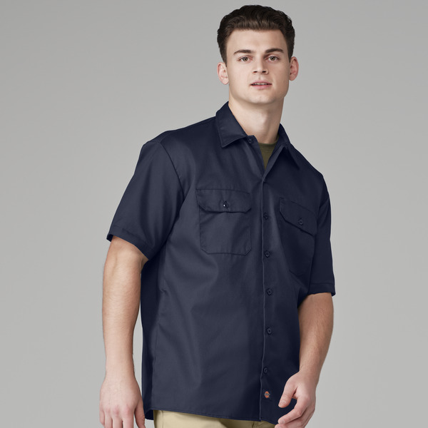 Men's Short-Sleeve Traditional Work Shirt - Front