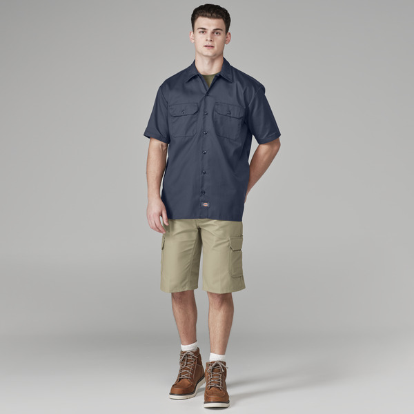 Men's Short-Sleeve Traditional Work Shirt - Front