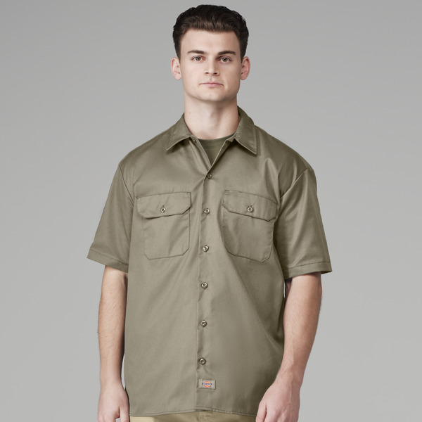 Men's Short-Sleeve Traditional Work Shirt - Front