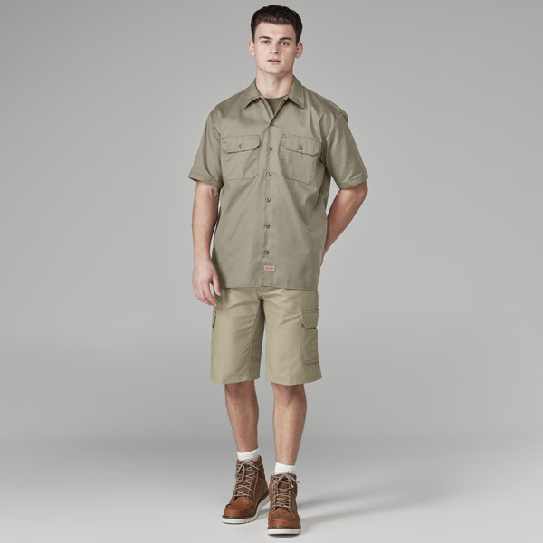Men's Short-Sleeve Traditional Work Shirt - Front