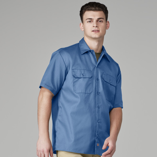 Men's Short-Sleeve Traditional Work Shirt - Front