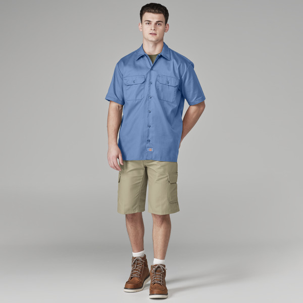 Men's Short-Sleeve Traditional Work Shirt - Front