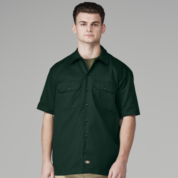 Men's Short-Sleeve Traditional Work Shirt - Front