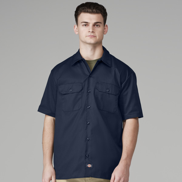 Men's Short-Sleeve Traditional Work Shirt - Front