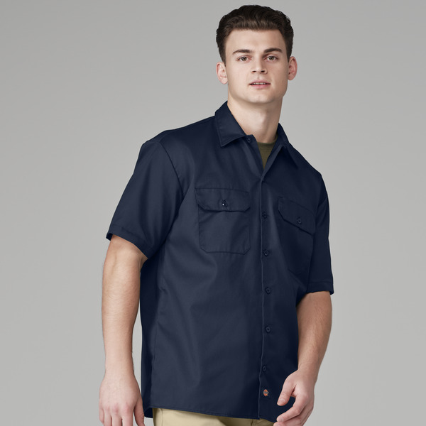 Men's Short-Sleeve Traditional Work Shirt - Front