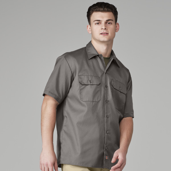Men's Short-Sleeve Traditional Work Shirt - Front