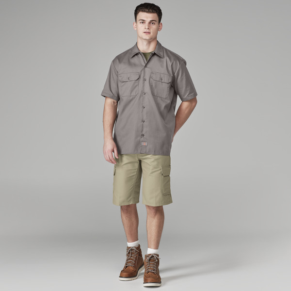 Men's Short-Sleeve Traditional Work Shirt - Front