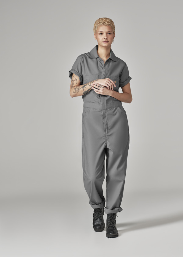 Industrial Short-Sleeve Coverall - Front