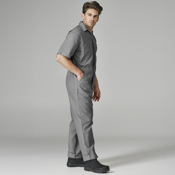 Industrial Short-Sleeve Coverall - Front