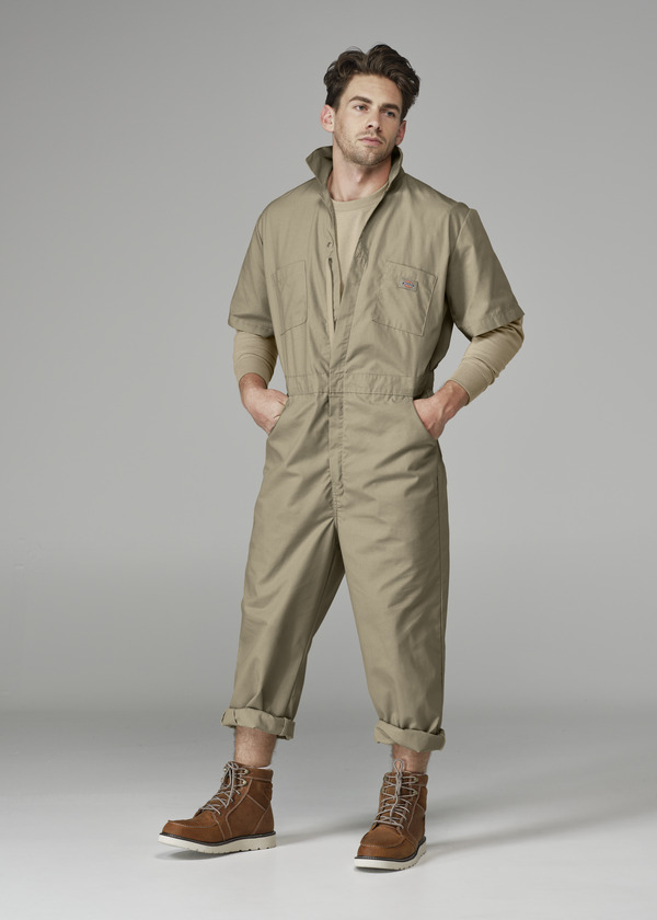 Industrial Short-Sleeve Coverall - Front