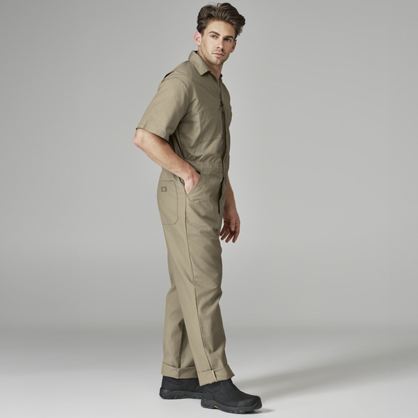Industrial Short-Sleeve Coverall - Front