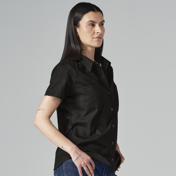Women's Short-Sleeve Industrial Work Shirt - Front