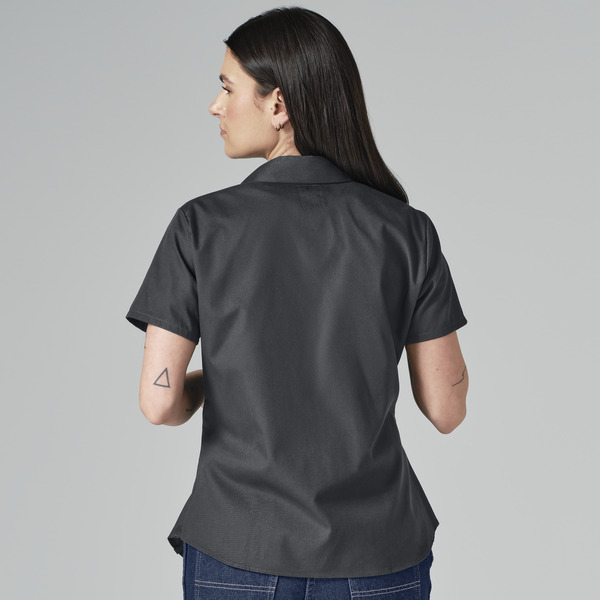 Women's Short-Sleeve Industrial Work Shirt - Front