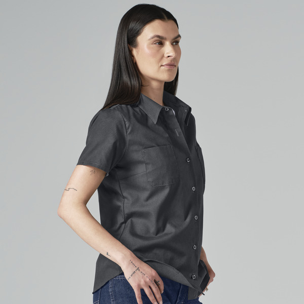 Women's Short-Sleeve Industrial Work Shirt - Front
