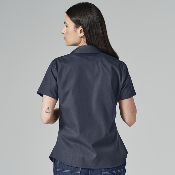 Women's Short-Sleeve Industrial Work Shirt - Front