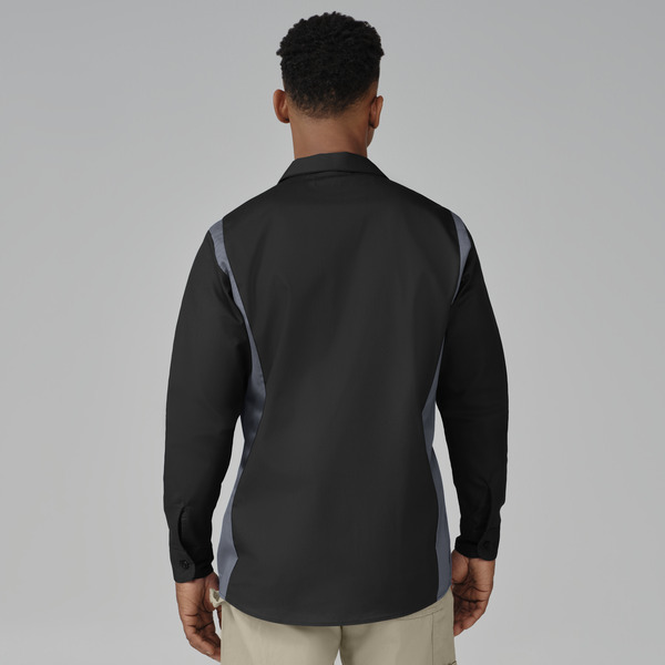 Men's Industrial Color Block Long-Sleeve Shirt - Front