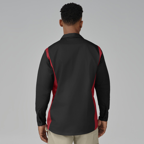 Men's Industrial Color Block Long-Sleeve Shirt - Front