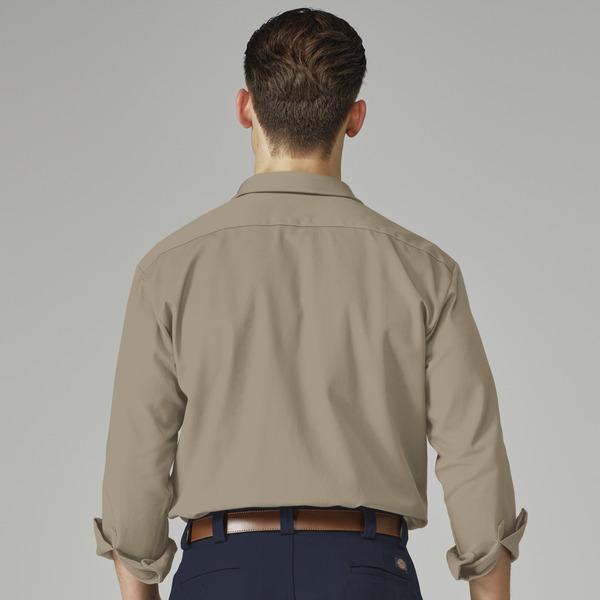 Men's Industrial Heavyweight Twill Long-Sleeve Shirt - Front