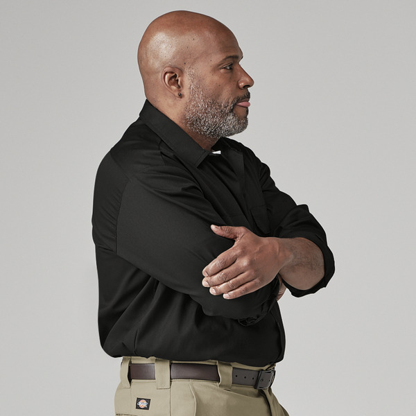 Men's Long-Sleeve Traditional Work Shirt - Front