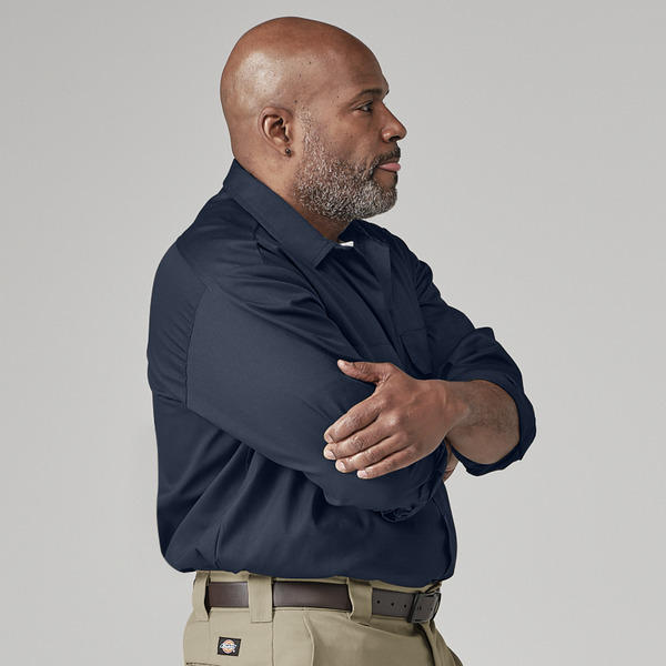 Men's Long-Sleeve Traditional Work Shirt - Front
