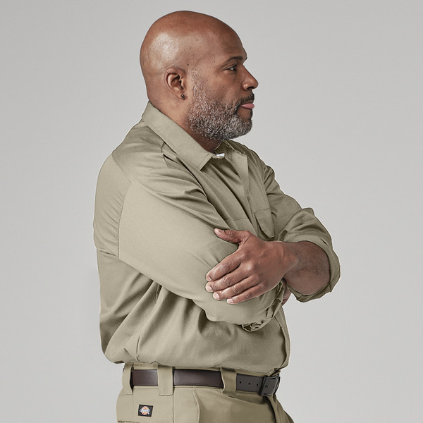 Men's Long-Sleeve Traditional Work Shirt - Front