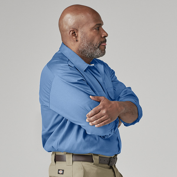 Men's Long-Sleeve Traditional Work Shirt - Front
