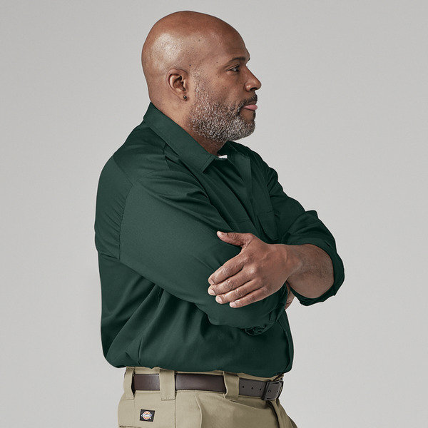 Men's Long-Sleeve Traditional Work Shirt - Front