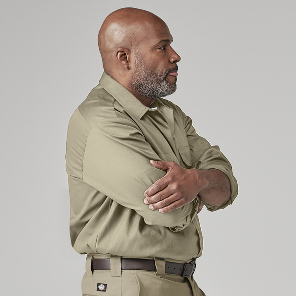 Men's Long-Sleeve Traditional Work Shirt - Front