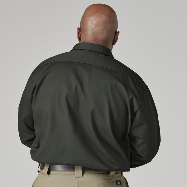 Men's Long-Sleeve Traditional Work Shirt - Front