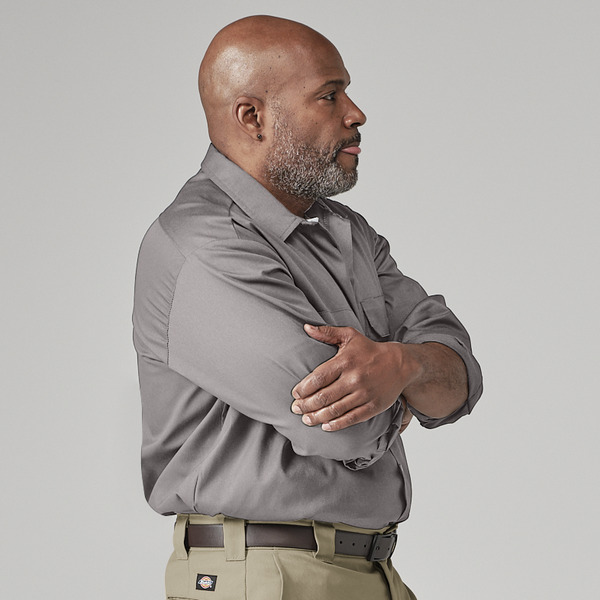 Men's Long-Sleeve Traditional Work Shirt - Front