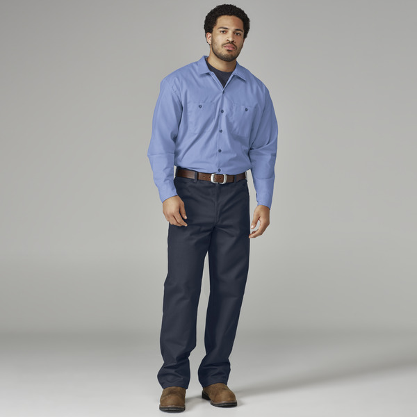 Men's Industrial Long-Sleeve Work Shirt - Front