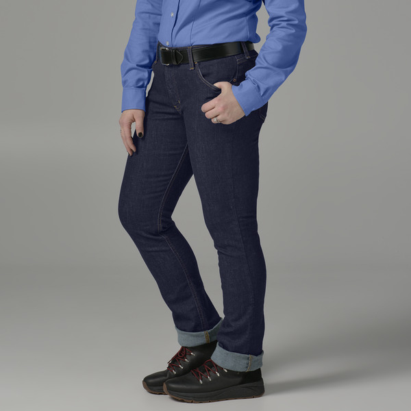 Women's Perfect Shape Straight Leg Stretch Denim Jeans - Front