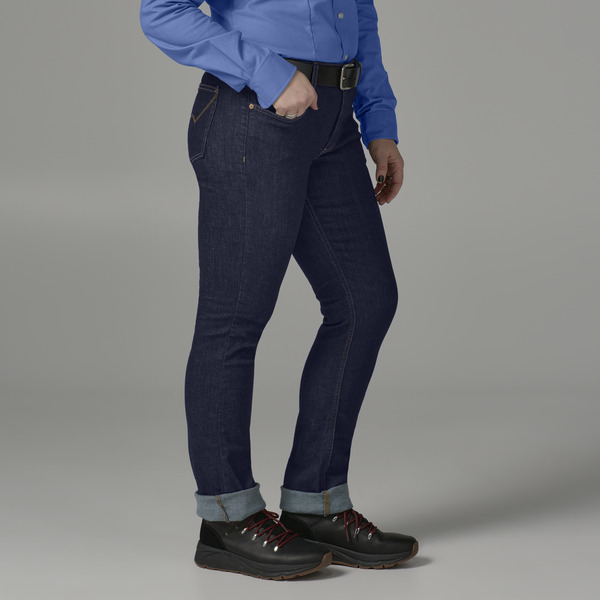 Women's Perfect Shape Straight Leg Stretch Denim Jeans - Front