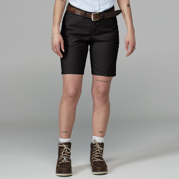 Women's 9" Flat Front Short - Front