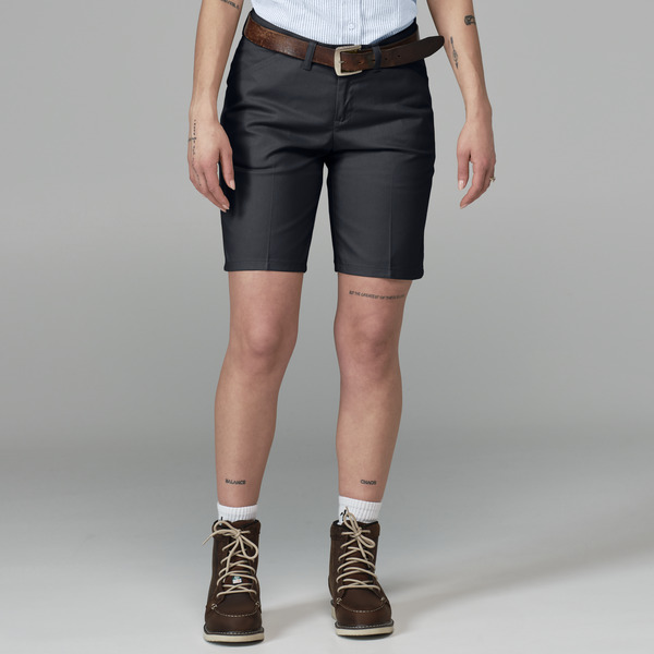 Women's 9" Flat Front Short - Front