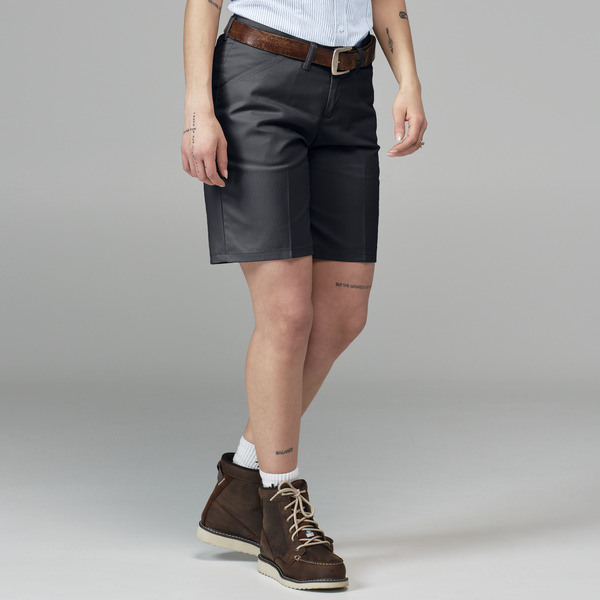 Women's 9" Flat Front Short - Front